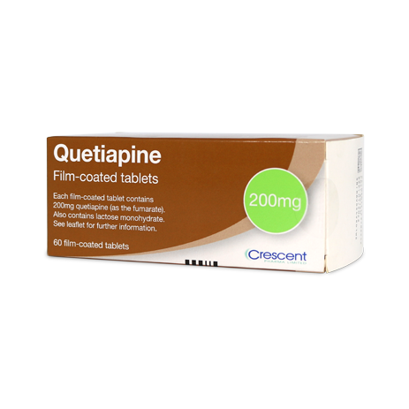 Crescent Pharma Quetiapine 200mg Film-coated Tablets