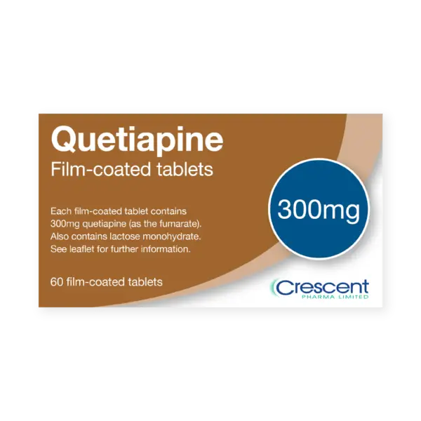 Quetiapine 300mg Film-coated Tablets, Crescent Pharmaceuticals, Crescent Pharma, Crescent Medical UK, Crescent Manufacturing, Crescent R&D, Thorpe Laboratoires, Andover Warehouse, Barnsley Warehouse, M&A Pharma, M&A Pharmachem, Archimedis, Uk Generic Medicine, Uk Pharmaceuticals