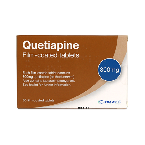 Crescent Pharma Quetiapine 300mg Film-coated Tablets