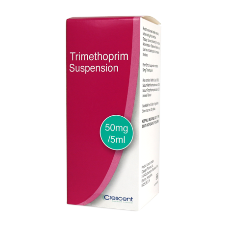 Crescent Pharma Trimethoprim 50mg/5ml Suspension
