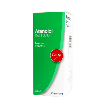Crescent Pharma Atenolol 25mg/5ml Oral Solution 300ml