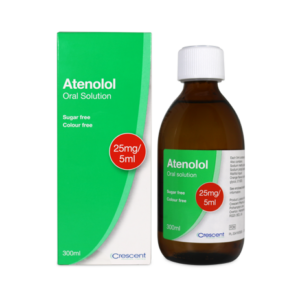 Crescent Pharma Atenolol 25mg/5ml Oral Solution 300ml