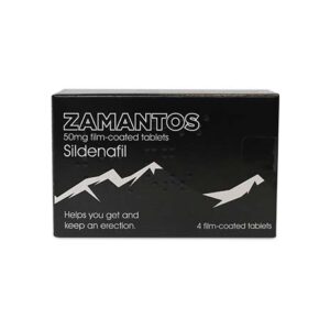 Crescent Pharma, Zamantos 50mg Film coated Tablets, Sildenafil