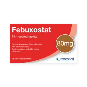Febuxostat 80mg Film-coated Tablets, Crescent Pharmaceuticals, Crescent Pharma, Crescent Medical UK, Crescent Manufacturing, Crescent R&D, Thorpe Laboratoires, Andover Warehouse, Barnsley Warehouse, M&A Pharma, M&A Pharmachem, Archimedis, Uk Generic Medicine, Uk Pharmaceuticals