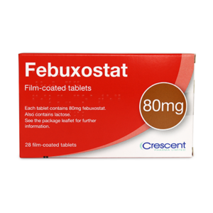 Crescent Pharma Febuxostat 80mg Film-coated Tablets