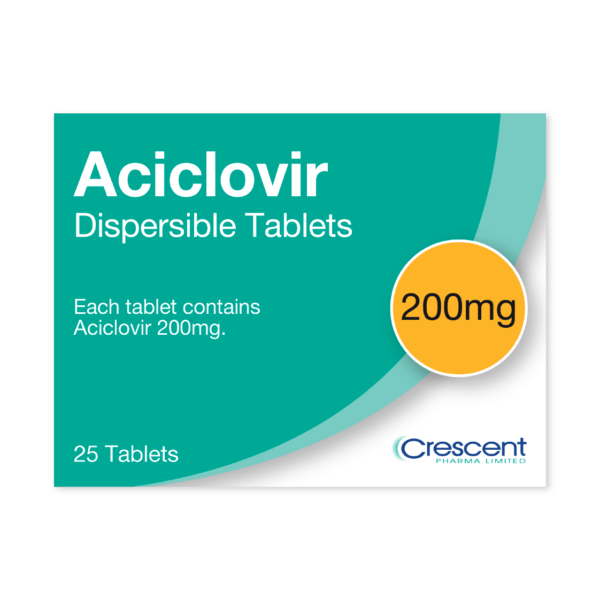 Aciclovir 200mg Dispersible Tablets, Crescent Pharmaceuticals, Crescent Pharma, Crescent Medical UK, Crescent Manufacturing, Crescent R&D, Thorpe Laboratoires, Andover Warehouse, Barnsley Warehouse, M&A Pharma, M&A Pharmachem, Archimedis, Uk Generic Medicine, Uk Pharmaceuticals