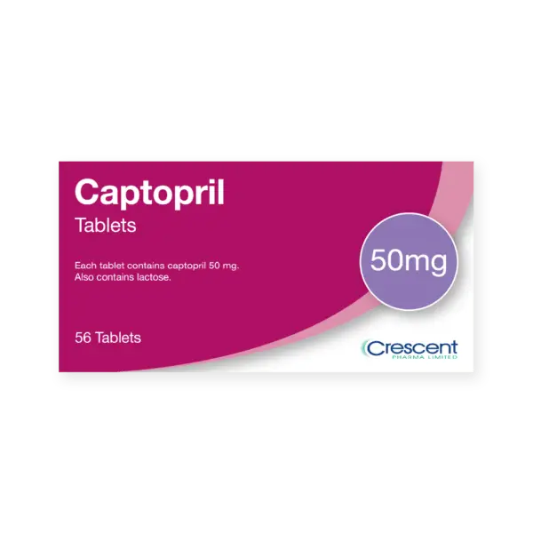 Captopril 50mg Tablets, Crescent Pharmaceuticals, Crescent Pharma, Crescent Medical UK, Crescent Manufacturing, Crescent R&D, Thorpe Laboratoires, Andover Warehouse, Barnsley Warehouse, M&A Pharma, M&A Pharmachem, Archimedis, Uk Generic Medicine, Uk Pharmaceuticals