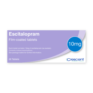 Escitalopram 10mg Film-coated Tablets, Crescent Pharmaceuticals, Crescent Pharma, Crescent Medical UK, Crescent Manufacturing, Crescent R&D, Thorpe Laboratoires, Andover Warehouse, Barnsley Warehouse, M&A Pharma, M&A Pharmachem, Archimedis, Uk Generic Medicine, Uk Pharmaceuticals