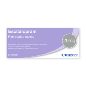 Escitalopram 20mg Film-coated Tablets, Crescent Pharmaceuticals, Crescent Pharma, Crescent Medical UK, Crescent Manufacturing, Crescent R&D, Thorpe Laboratoires, Andover Warehouse, Barnsley Warehouse, M&A Pharma, M&A Pharmachem, Archimedis, Uk Generic Medicine, Uk Pharmaceuticals