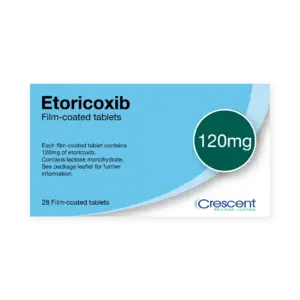 Etoricoxib 120mg Film-coated Tablets, Crescent Pharmaceuticals, Crescent Pharma, Crescent Medical UK, Crescent Manufacturing, Crescent R&D, Thorpe Laboratoires, Andover Warehouse, Barnsley Warehouse, M&A Pharma, M&A Pharmachem, Archimedis, Uk Generic Medicine, Uk Pharmaceuticals