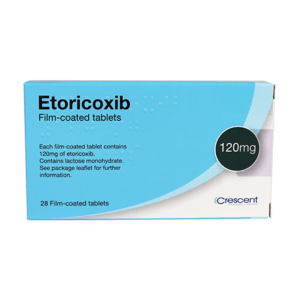 Etoricoxib 120mg Film-Coated Tablets, Crescent Pharmaceuticals, Crescent Pharma, Crescent Medical UK, Crescent Manufacturing, Crescent R&D, Thorpe Laboratoires, Andover Warehouse, Barnsley Warehouse, M&A Pharma, M&A Pharmachem, Archimedis, Uk Generic Medicine, Uk Pharmaceuticals