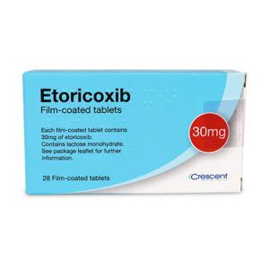 Etoricoxib 30mg Film-Coated Tablets, Crescent Pharmaceuticals, Crescent Pharma, Crescent Medical UK, Crescent Manufacturing, Crescent R&D, Thorpe Laboratoires, Andover Warehouse, Barnsley Warehouse, M&A Pharma, M&A Pharmachem, Archimedis, Uk Generic Medicine, Uk Pharmaceuticals