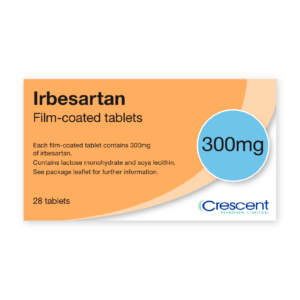 Irbesartan 150mg Film-coated Tablets, Crescent Pharmaceuticals, Crescent Pharma, Crescent Medical UK, Crescent Manufacturing, Crescent R&D, Thorpe Laboratoires, Andover Warehouse, Barnsley Warehouse, M&A Pharma, M&A Pharmachem, Archimedis, Uk Generic Medicine, Uk Pharmaceuticals