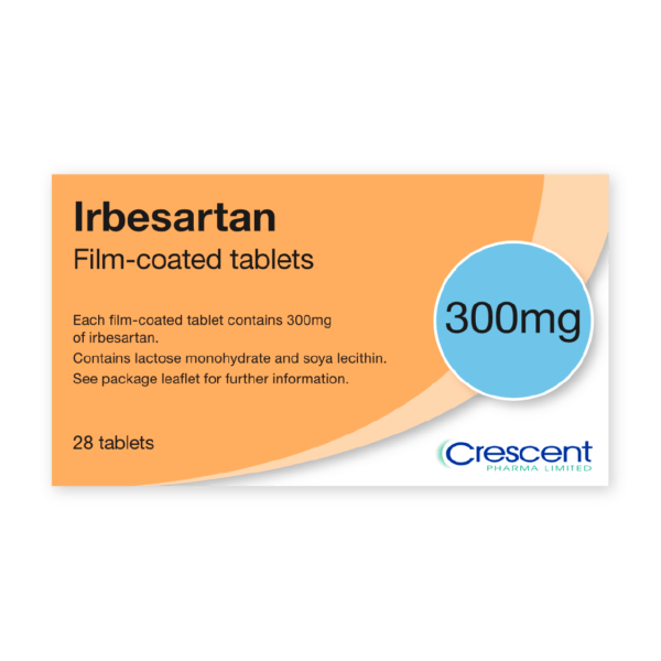 Irbesartan 150mg Film-coated Tablets, Crescent Pharmaceuticals, Crescent Pharma, Crescent Medical UK, Crescent Manufacturing, Crescent R&D, Thorpe Laboratoires, Andover Warehouse, Barnsley Warehouse, M&A Pharma, M&A Pharmachem, Archimedis, Uk Generic Medicine, Uk Pharmaceuticals