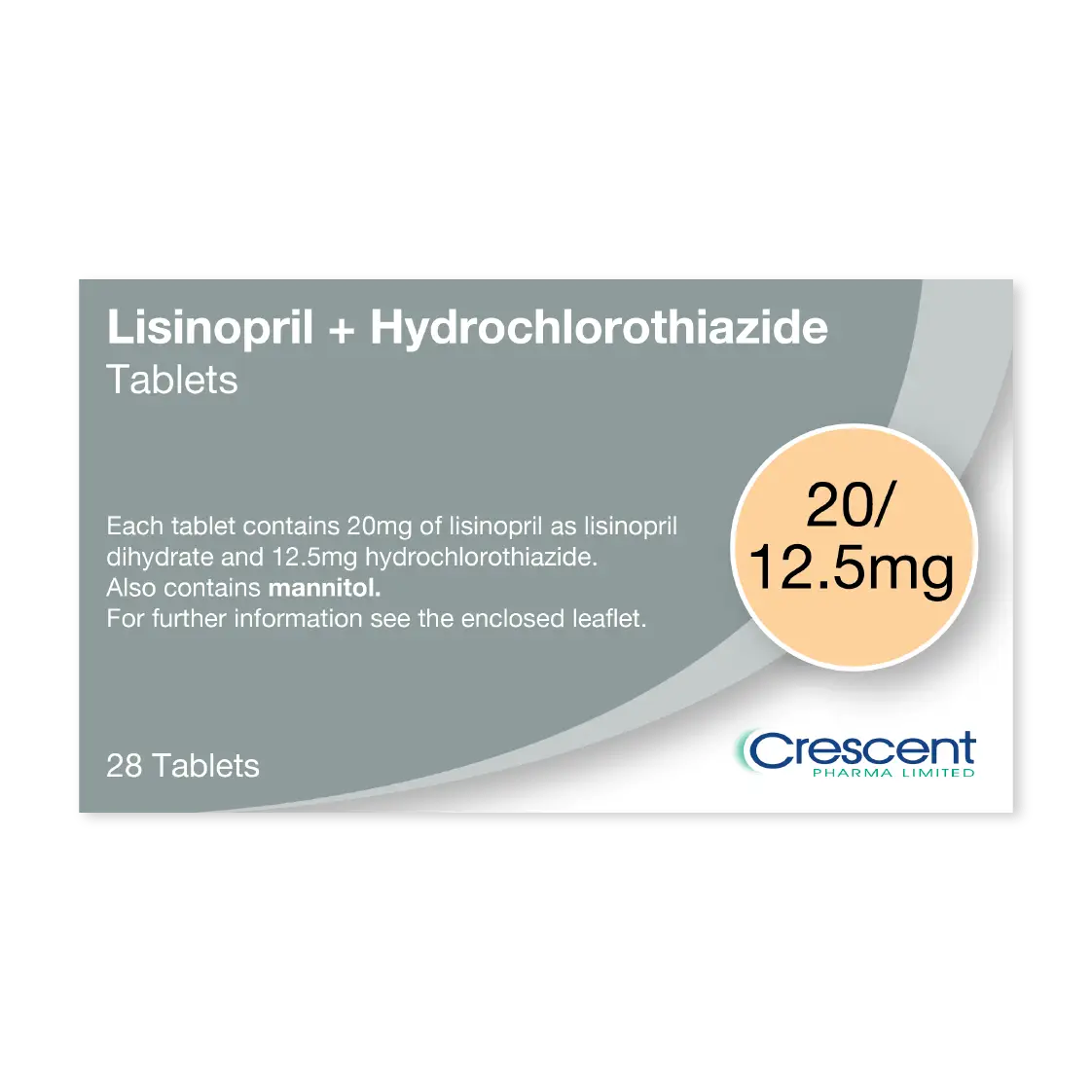 Lisinopril + Hydrochlorothiazide 20mg/12.5mg Tablets, Crescent Pharmaceuticals, Crescent Pharma, Crescent Medical UK, Crescent Manufacturing, Crescent R&D, Thorpe Laboratoires, Andover Warehouse, Barnsley Warehouse, M&A Pharma, M&A Pharmachem, Archimedis, Uk Generic Medicine, Uk Pharmaceuticals
