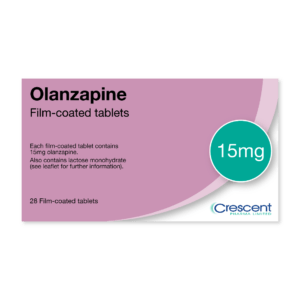 Olanzapine 15mg Film-coated Tablets, Crescent Pharmaceuticals, Crescent Pharma, Crescent Medical UK, Crescent Manufacturing, Crescent R&D, Thorpe Laboratoires, Andover Warehouse, Barnsley Warehouse, M&A Pharma, M&A Pharmachem, Archimedis, Uk Generic Medicine, Uk Pharmaceuticals