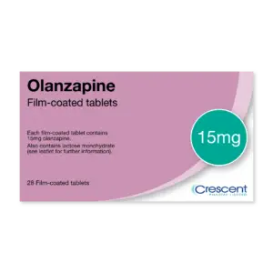 Olanzapine 15mg Film-coated Tablets, Crescent Pharmaceuticals, Crescent Pharma, Crescent Medical UK, Crescent Manufacturing, Crescent R&D, Thorpe Laboratoires, Andover Warehouse, Barnsley Warehouse, M&A Pharma, M&A Pharmachem, Archimedis, Uk Generic Medicine, Uk Pharmaceuticals