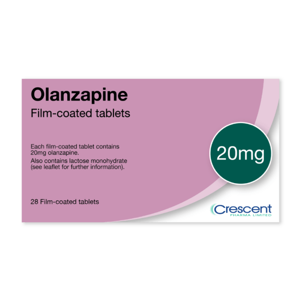 Olanzapine 20mg Film-coated Tablets, Crescent Pharmaceuticals, Crescent Pharma, Crescent Medical UK, Crescent Manufacturing, Crescent R&D, Thorpe Laboratoires, Andover Warehouse, Barnsley Warehouse, M&A Pharma, M&A Pharmachem, Archimedis, Uk Generic Medicine, Uk Pharmaceuticals