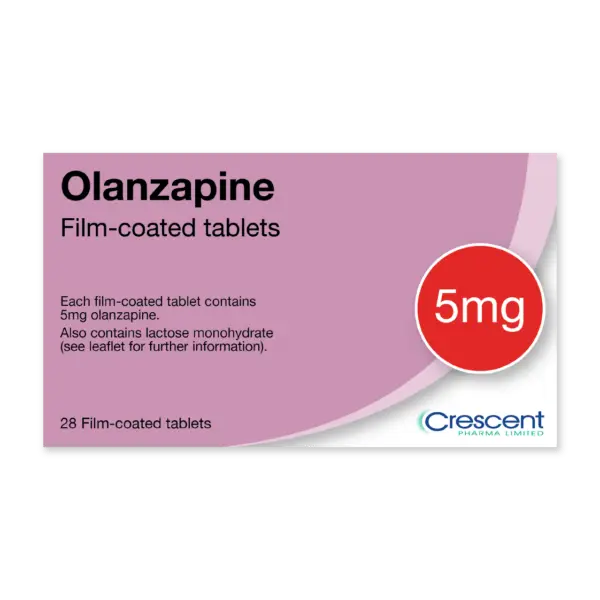 Olanzapine 5mg Film-coated Tablets, Crescent Pharmaceuticals, Crescent Pharma, Crescent Medical UK, Crescent Manufacturing, Crescent R&D, Thorpe Laboratoires, Andover Warehouse, Barnsley Warehouse, M&A Pharma, M&A Pharmachem, Archimedis, Uk Generic Medicine, Uk Pharmaceuticals