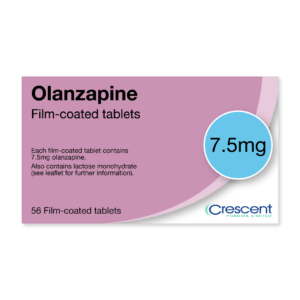 Olanzapine 7.5mg Film-coated Tablets, Crescent Pharmaceuticals, Crescent Pharma, Crescent Medical UK, Crescent Manufacturing, Crescent R&D, Thorpe Laboratoires, Andover Warehouse, Barnsley Warehouse, M&A Pharma, M&A Pharmachem, Archimedis, Uk Generic Medicine, Uk Pharmaceuticals
