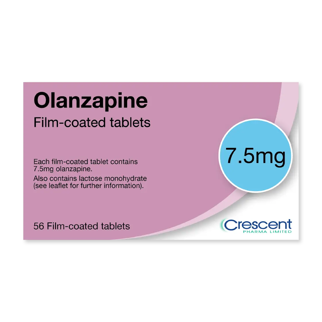 Olanzapine 7.5mg Film-coated Tablets, Crescent Pharmaceuticals, Crescent Pharma, Crescent Medical UK, Crescent Manufacturing, Crescent R&D, Thorpe Laboratoires, Andover Warehouse, Barnsley Warehouse, M&A Pharma, M&A Pharmachem, Archimedis, Uk Generic Medicine, Uk Pharmaceuticals