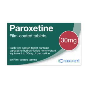 Paroxetine 30mg Film-coated Tablets, Crescent Pharmaceuticals, Crescent Pharma, Crescent Medical UK, Crescent Manufacturing, Crescent R&D, Thorpe Laboratoires, Andover Warehouse, Barnsley Warehouse, M&A Pharma, M&A Pharmachem, Archimedis, Uk Generic Medicine, Uk Pharmaceuticals