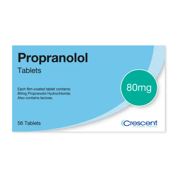 Propranolol 80mg Tablets, Crescent Pharmaceuticals, Crescent Pharma, Crescent Medical UK, Crescent Manufacturing, Crescent R&D, Thorpe Laboratoires, Andover Warehouse, Barnsley Warehouse, M&A Pharma, M&A Pharmachem, Archimedis, Uk Generic Medicine, Uk Pharmaceuticals