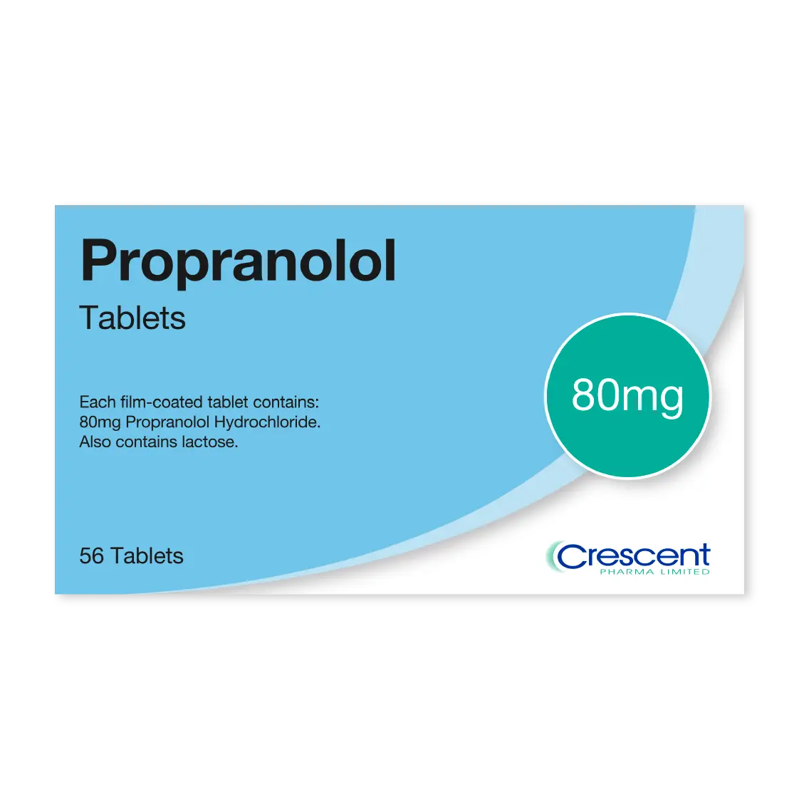 Propranolol 80mg Tablets, Crescent Pharmaceuticals, Crescent Pharma, Crescent Medical UK, Crescent Manufacturing, Crescent R&D, Thorpe Laboratoires, Andover Warehouse, Barnsley Warehouse, M&A Pharma, M&A Pharmachem, Archimedis, Uk Generic Medicine, Uk Pharmaceuticals