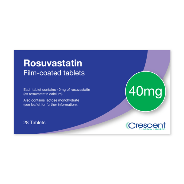 Rosuvastatin 40mg Film-coated Tablets, Crescent Pharmaceuticals, Crescent Pharma, Crescent Medical UK, Crescent Manufacturing, Crescent R&D, Thorpe Laboratoires, Andover Warehouse, Barnsley Warehouse, M&A Pharma, M&A Pharmachem, Archimedis, Uk Generic Medicine, Uk Pharmaceuticals