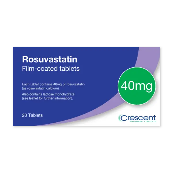 Rosuvastatin 40mg Film-coated Tablets, Crescent Pharmaceuticals, Crescent Pharma, Crescent Medical UK, Crescent Manufacturing, Crescent R&D, Thorpe Laboratoires, Andover Warehouse, Barnsley Warehouse, M&A Pharma, M&A Pharmachem, Archimedis, Uk Generic Medicine, Uk Pharmaceuticals