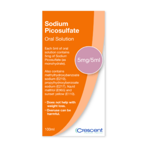 Sodium Picosulfate 5mg,5ml Oral Solution_100ml, Crescent Pharmaceuticals, Crescent Pharma, Crescent Medical UK, Crescent Manufacturing, Crescent R&D, Thorpe Laboratoires, Andover Warehouse, Barnsley Warehouse, M&A Pharma, M&A Pharmachem, Archimedis, Uk Generic Medicine, Uk Pharmaceuticals