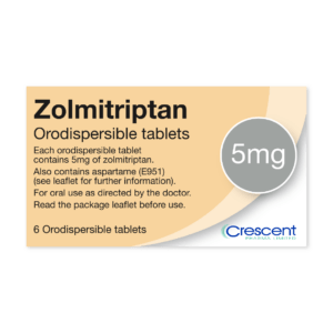 Zolmitriptan 5mg Orodispersible Tablets, Crescent Pharmaceuticals, Crescent Pharma, Crescent Medical UK, Crescent Manufacturing, Crescent R&D, Thorpe Laboratoires, Andover Warehouse, Barnsley Warehouse, M&A Pharma, M&A Pharmachem, Archimedis, Uk Generic Medicine, Uk Pharmaceuticals