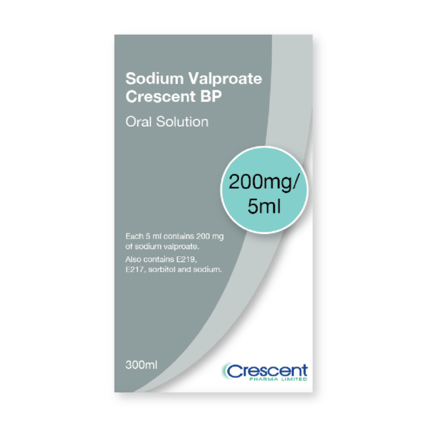 Sodium Valporate 200mg,5ml, Crescent Pharmaceuticals, Crescent Pharma, Crescent Medical UK, Crescent Manufacturing, Crescent R&D, Thorpe Laboratoires, Andover Warehouse, Barnsley Warehouse, M&A Pharma, M&A Pharmachem, Archimedis, Uk Generic Medicine, Uk Pharmaceuticals