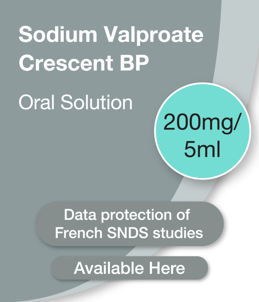 Sodium Valporate 200mg,5ml, Crescent Pharmaceuticals, Crescent Pharma, Crescent Medical UK, Crescent Manufacturing, Crescent R&D, Thorpe Laboratoires, Andover Warehouse, Barnsley Warehouse, M&A Pharma, M&A Pharmachem, Archimedis, Uk Generic Medicine, Uk Pharmaceuticals