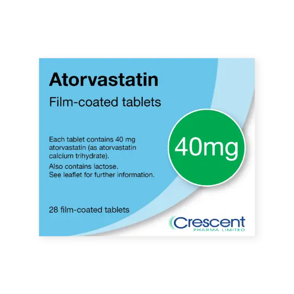 Atorvastatin 40mg Film-coated Tablets, Crescent Pharmaceuticals, Crescent Pharma, Crescent Medical UK, Crescent Manufacturing, Crescent R&D, Thorpe Laboratoires, Andover Warehouse, Barnsley Warehouse, M&A Pharma, M&A Pharmachem, Archimedis, Uk Generic Medicine, Uk Pharmaceuticals
