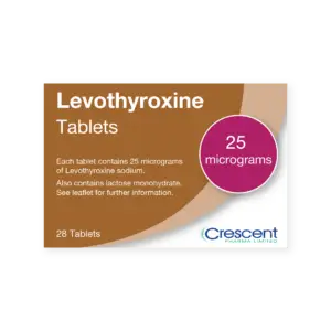 Levothyroxine 25mcg Tablets, Crescent Pharmaceuticals, Crescent Pharma, Crescent Medical UK, Crescent Manufacturing, Crescent R&D, Thorpe Laboratoires, Andover Warehouse, Barnsley Warehouse, M&A Pharma, M&A Pharmachem, Archimedis, Uk Generic Medicine, Uk Pharmaceuticals