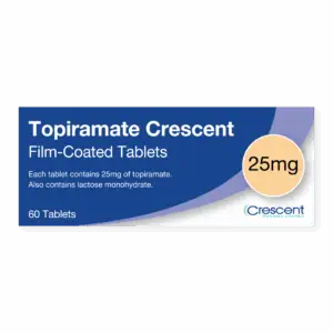 Topiramate 25mg Film-coated Tablets, Crescent Pharmaceuticals, Crescent Pharma, Crescent Medical UK, Crescent Manufacturing, Crescent R&D, Thorpe Laboratoires, Andover Warehouse, Barnsley Warehouse, M&A Pharma, M&A Pharmachem, Archimedis, Uk Generic Medicine, Uk Pharmaceuticals