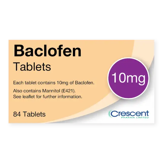 Baclofen 10mg Tablets, Crescent Pharmaceuticals, Crescent Pharma, Crescent Medical UK, Crescent Manufacturing, Crescent R&D, Thorpe Laboratoires, Andover Warehouse, Barnsley Warehouse, M&A Pharma, M&A Pharmachem, Archimedis, Uk Generic Medicine, Uk Pharmaceuticals