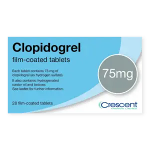 Clopidogrel 75mg Film-coated Tablets, Crescent Pharmaceuticals, Crescent Pharma, Crescent Medical UK, Crescent Manufacturing, Crescent R&D, Thorpe Laboratoires, Andover Warehouse, Barnsley Warehouse, M&A Pharma, M&A Pharmachem, Archimedis, Uk Generic Medicine, Uk Pharmaceuticals