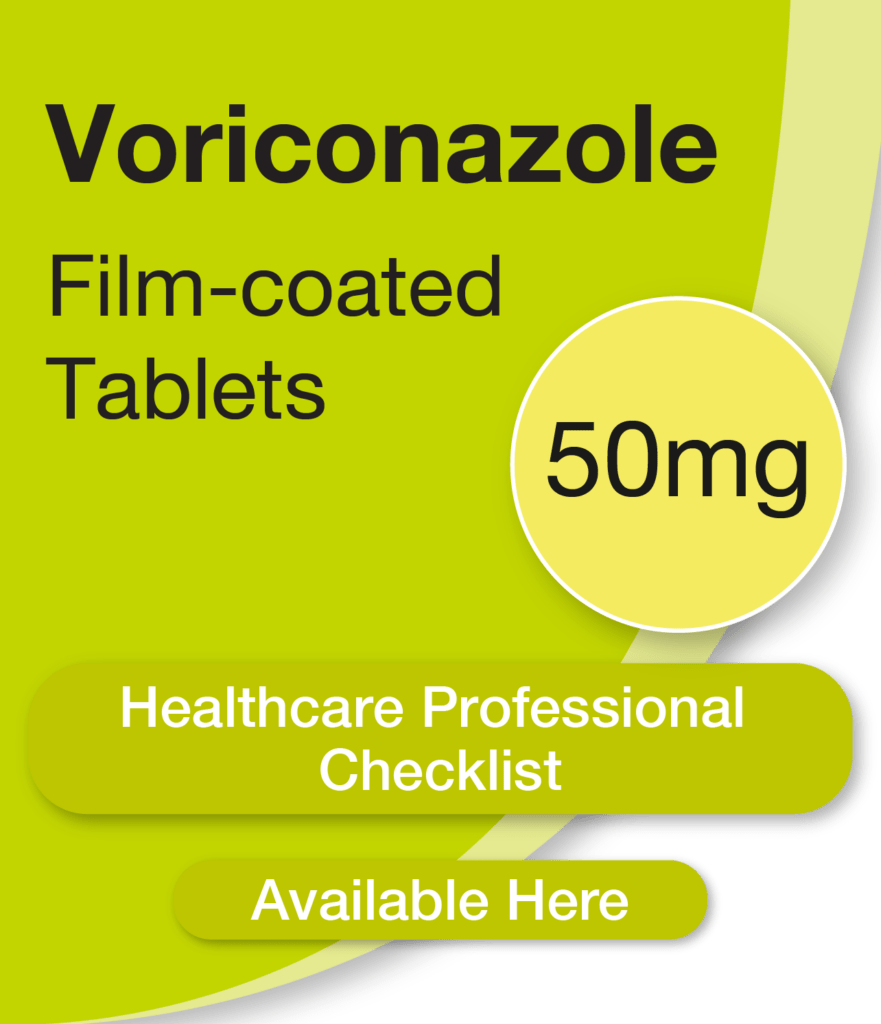 Voriconazole Tablets, Crescent Pharmaceuticals, Crescent Pharma, Crescent Medical UK, Crescent Manufacturing, Crescent R&D, Thorpe Laboratoires, Andover Warehouse, Barnsley Warehouse, M&A Pharma, M&A Pharmachem, Archimedis, Uk Generic Medicine, Uk Pharmaceuticals