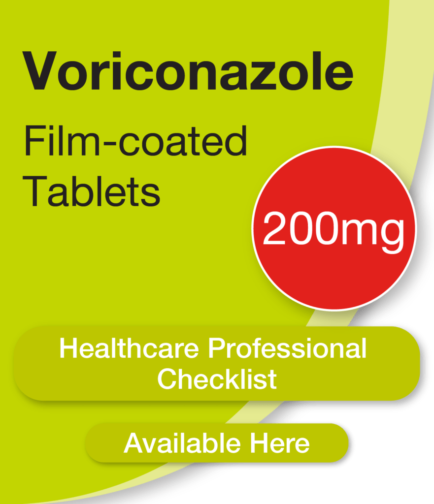 Voriconazole Tablets, Crescent Pharmaceuticals, Crescent Pharma, Crescent Medical UK, Crescent Manufacturing, Crescent R&D, Thorpe Laboratoires, Andover Warehouse, Barnsley Warehouse, M&A Pharma, M&A Pharmachem, Archimedis, Uk Generic Medicine, Uk Pharmaceuticals