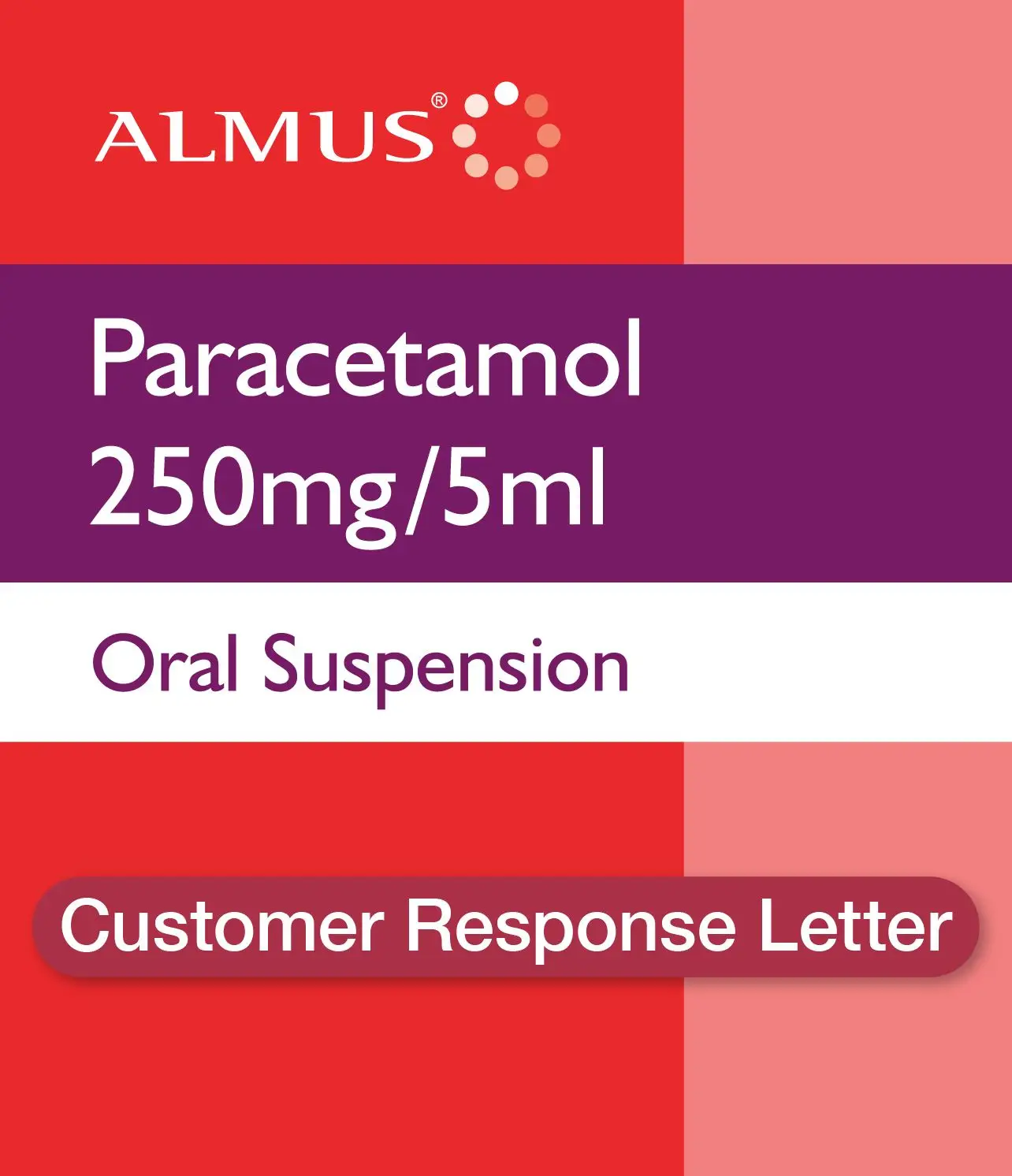 Paracetamol 250mg/5ml Oral Suspension – Almus