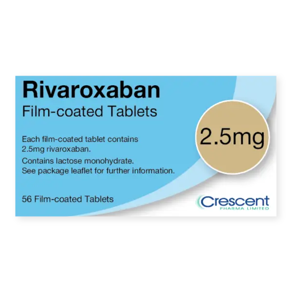 Rivaroxaban 2.5mg film-coated Tablets, Crescent Pharmaceuticals, Crescent Pharma, Crescent Medical UK, Crescent Manufacturing, Crescent R&D, Thorpe Laboratoires, Andover Warehouse, Sheffield Warehouse, Barnsley Warehouse, M&A Pharma, M&A Pharmachem, Archimedis, Uk Generic Medicine, Uk Pharmaceuticals, Pharma, Crescent Pharma Supply, Crescent Pharma Supplier, Crescent Pharma Facility, UK Medicine Supplier, Drug-manufacturing facilities, New Warehouse, UK medicine Market, NHS Supplier